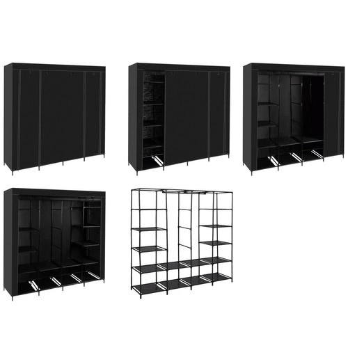 Armoire en tissu pliable 170x170cm Ruhhy 23740