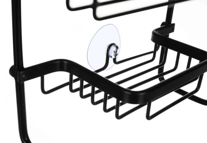étagère de douche suspendue noire