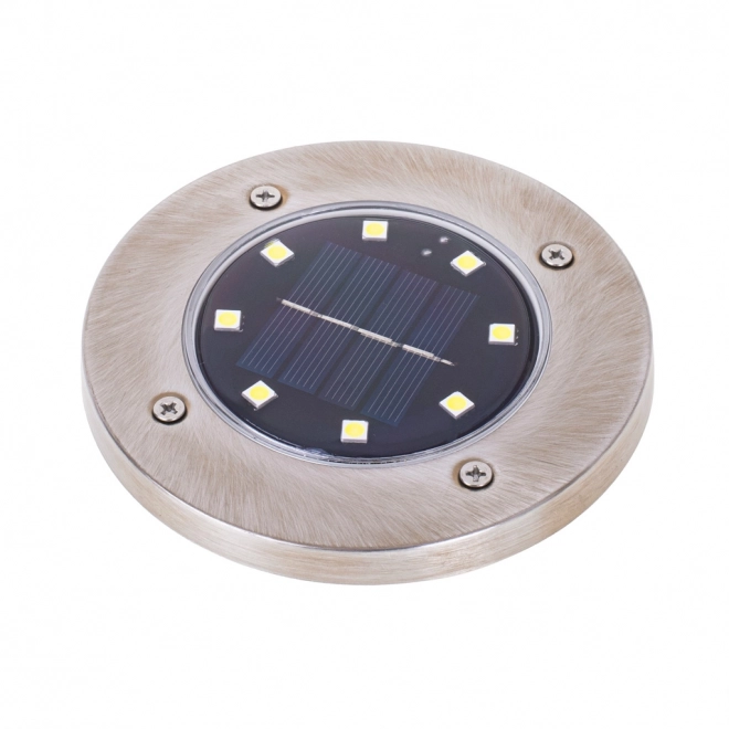Éclairage solaire de jardin 8 LED 4 pièces - blanc chaud