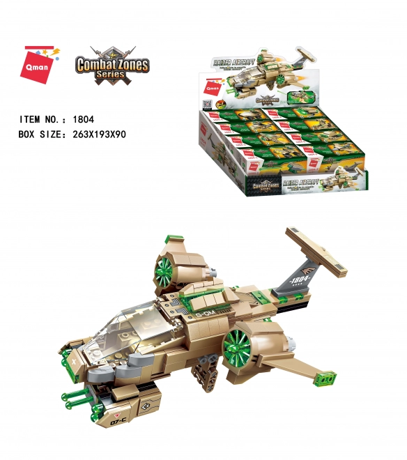 Qman Avion d'attaque kit de construction 8 en 1