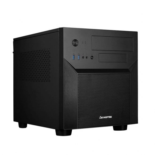 Boîtier d'ordinateur noir mATX Cube Mesh Series