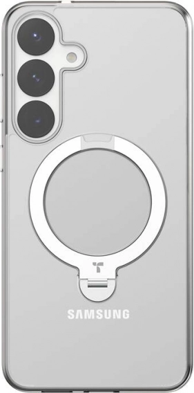 Coque de téléphone Torras Ostand Spin Series pour Samsung S25 transparente