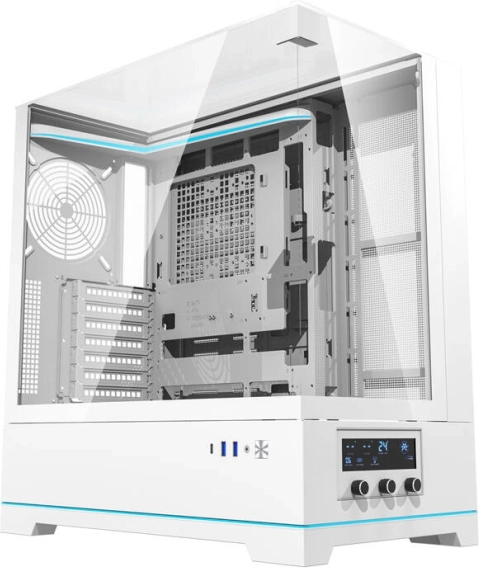Boîtier PC Darkflash élégant blanc