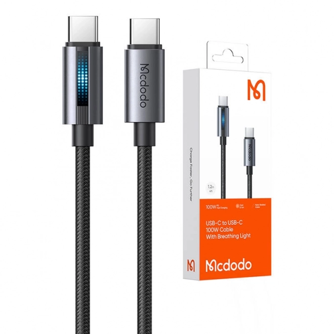Mcdodo câble USB-C à USB-C 100W 1,2m noir