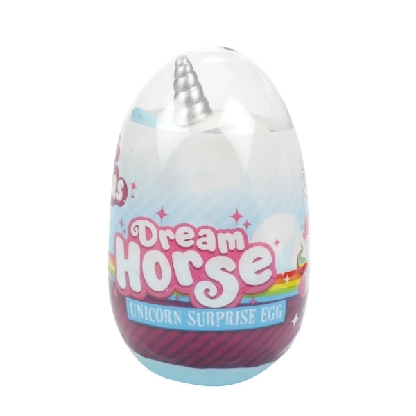 Œuf surprise licorne en plastique 3 couleurs 6x10cm