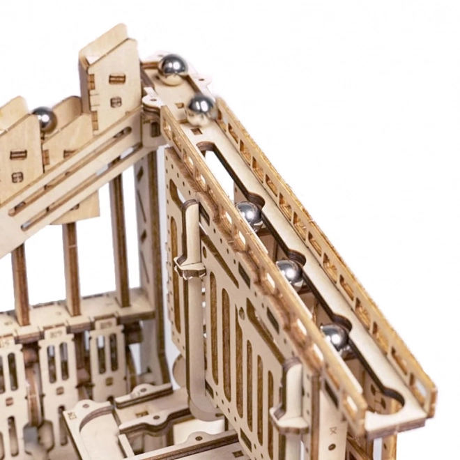 Trappes Équipe de Billes en Marbre - Piste de Billes - Kit de Construction en Bois 3D