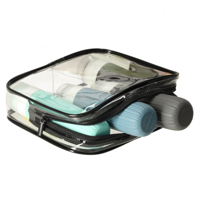 Ensemble de trousses de toilette transparentes de voyage - 3 pièces