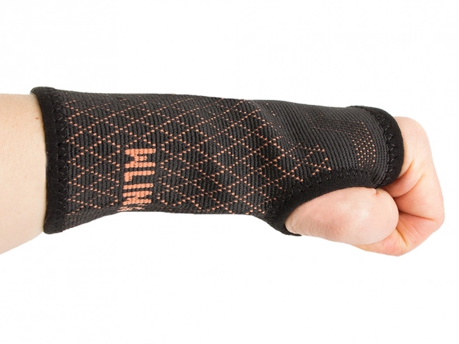 Attelle élastique de poignet avec support en cuivre