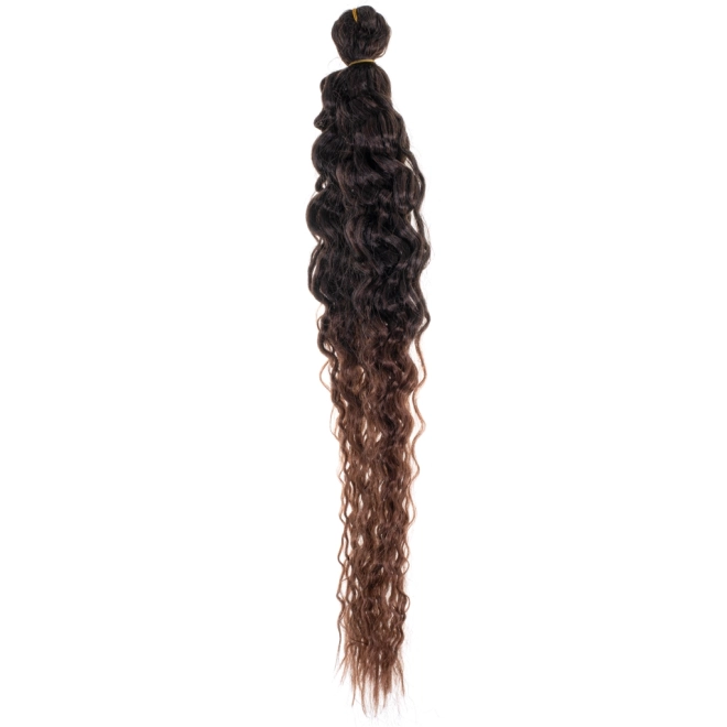 Cheveux synthétiques brun foncé