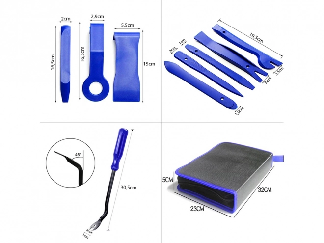 Ensemble pour extraction de garnitures et retrait de clips radio