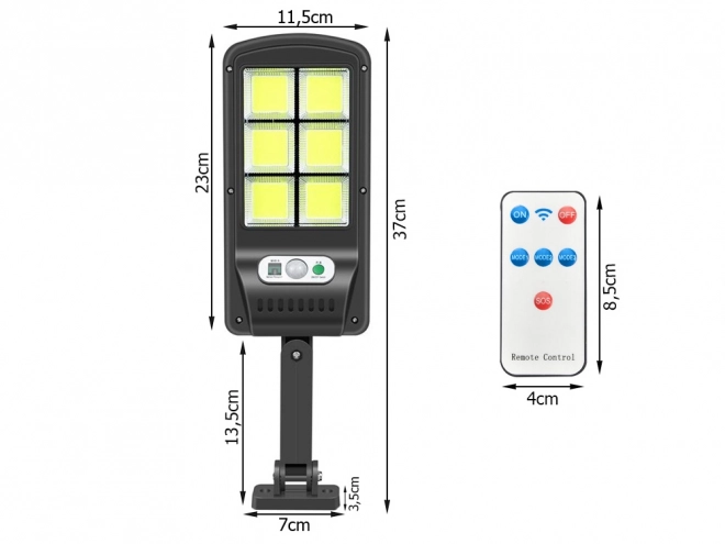 Lampe solaire avec capteur de mouvement et changement de lumière