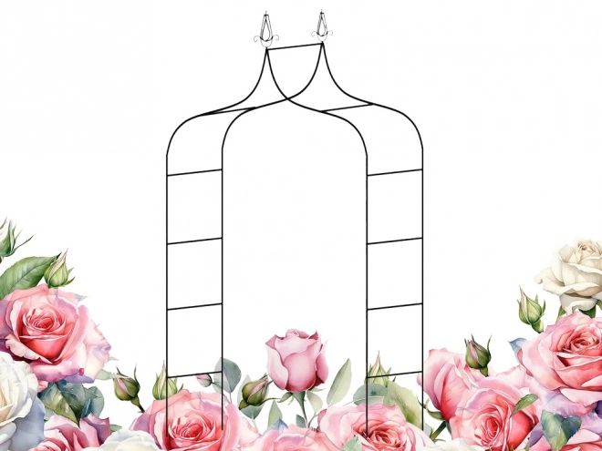 Pergola de jardin pour rosiers