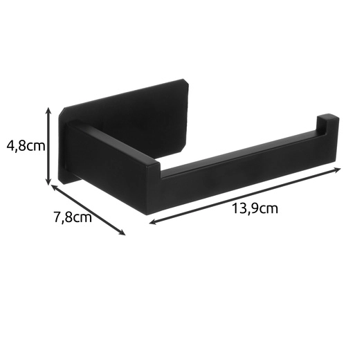 Support de papier toilette mural de style loft noir