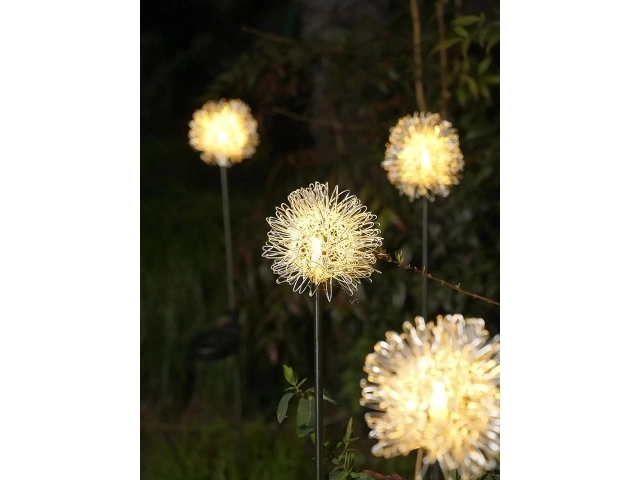 Lampe LED de jardin solaire en forme d'arbre - 2 pièces