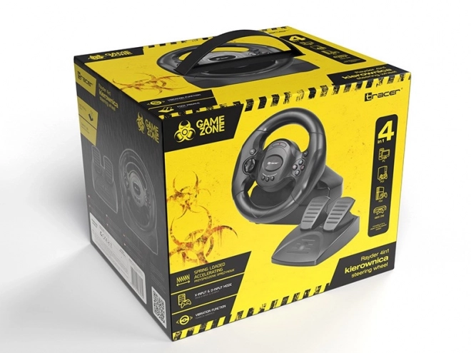 Volant Tracer Rayder 4v1 pour PC, PS3, PS4 et Xbox One