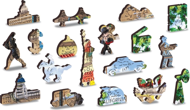 Pièces en bois aux formes uniques