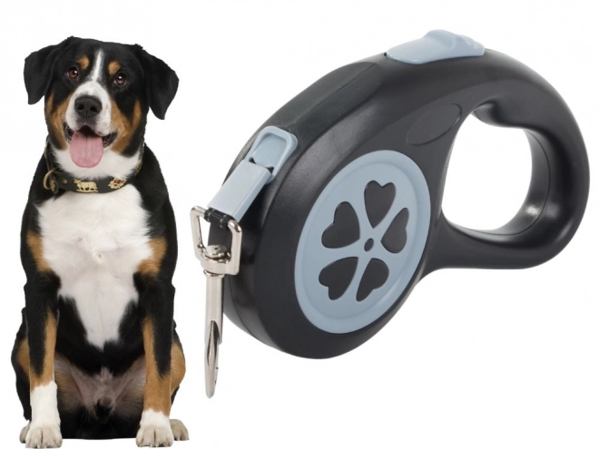 Laisse rétractable automatique pour chiens 5m jusqu'à 15kg