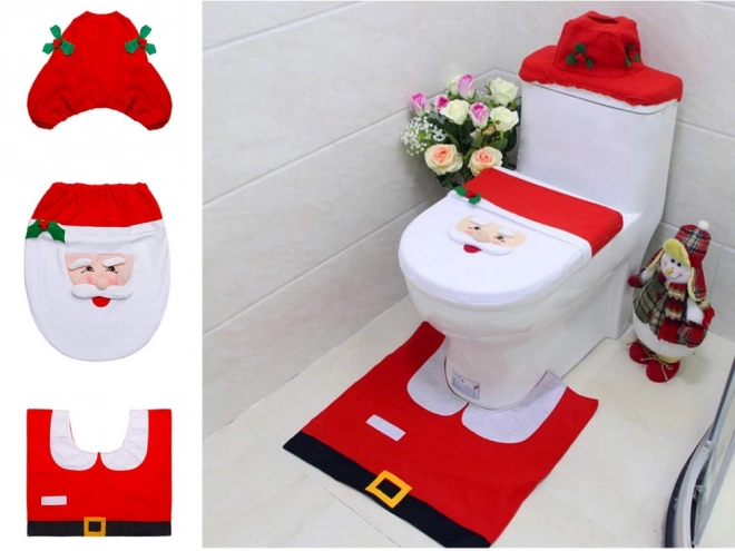 Ensemble de salle de bain de Noël Père Noël