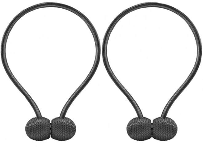 Clips magnétiques décoratifs pour rideaux – Noir