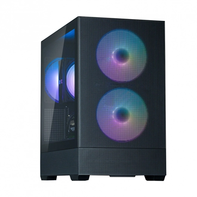 Boîtier P30 Air mATX Mini Tour avec ventilateurs ARGB noir