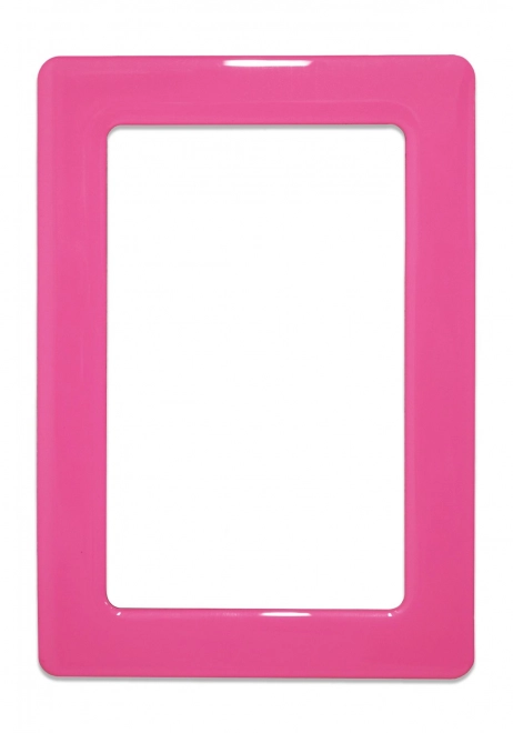 Cadre adhésif magnétique de 12,3x8,1 cm - rose