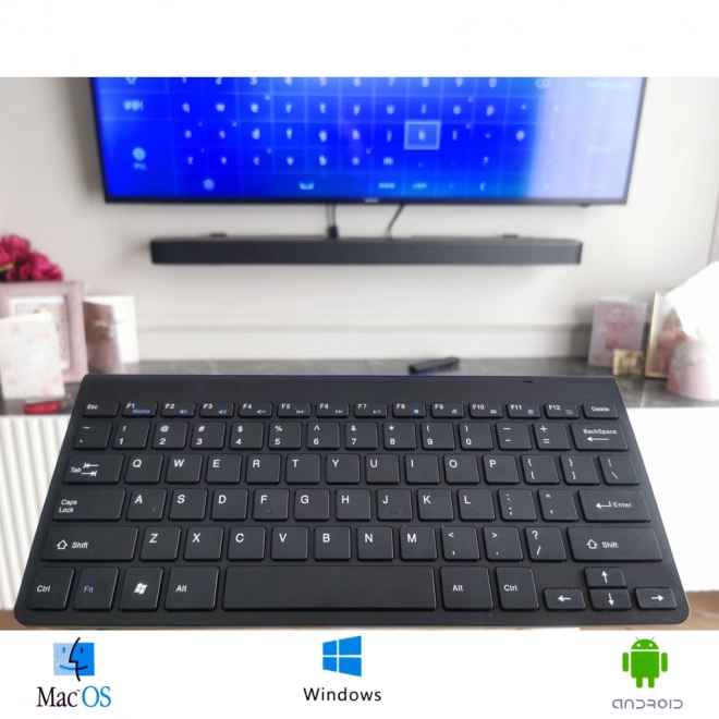Clavier sans fil pour Smart TV noir