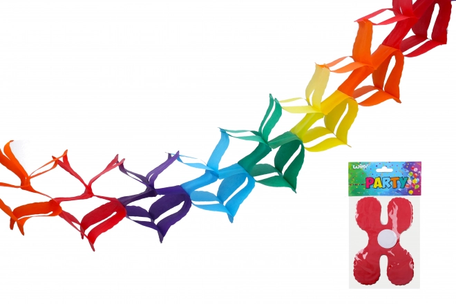 Guirlande en papier multicolore 3 m
