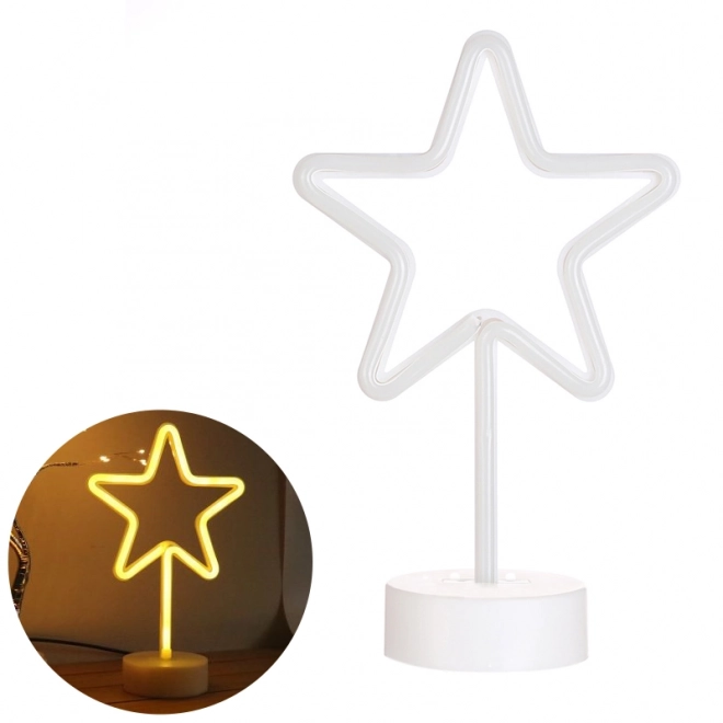 Étoile néon décorative LED