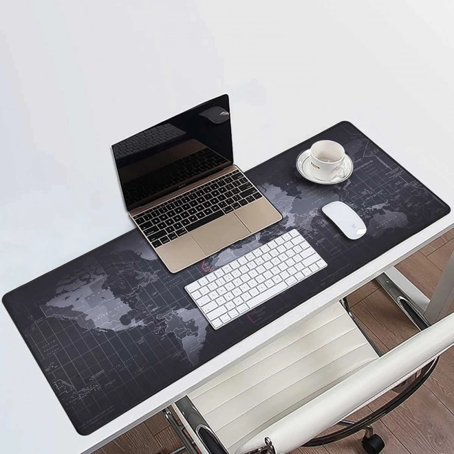 Tapis de souris et clavier XXL gris