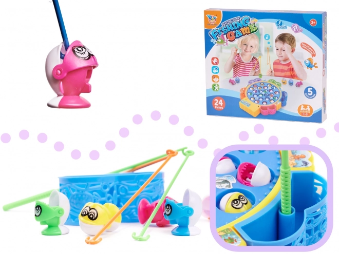 Jeu familial de pêche aux poissons