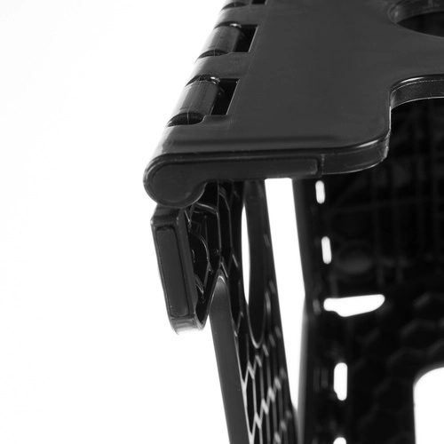 Tabouret pliant noir et blanc 39 cm