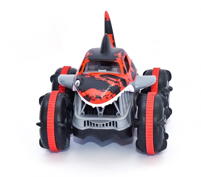 Voiture amphibie requin rouge