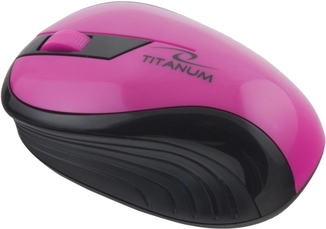 Souris optique sans fil Titanum Rainbow rose