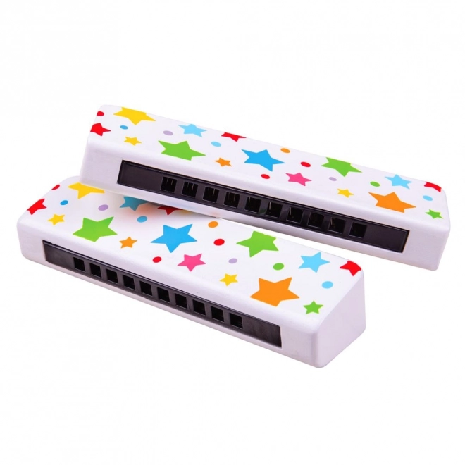 Bigjigs Toys Harmonica en bois étoilée 1 pièce