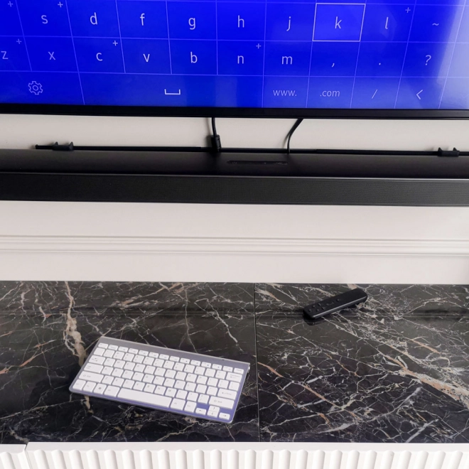 Clavier sans fil pour Smart TV argenté