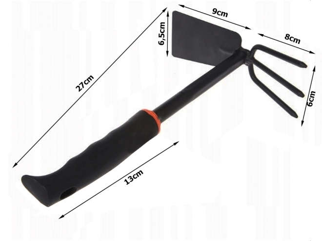 Motyk oboustranné de jardin avec griffe