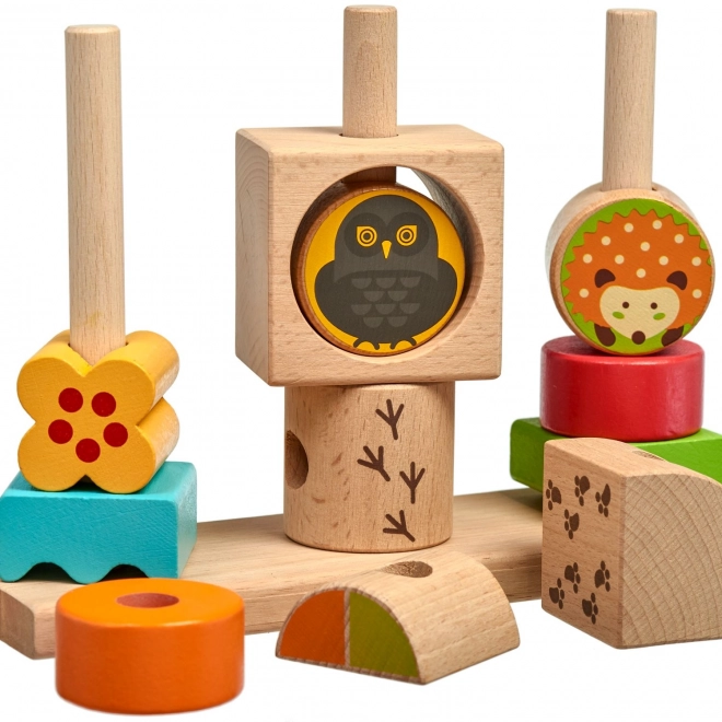 Lucy & Leo Jour et Nuit - puzzle en bois avec modèles