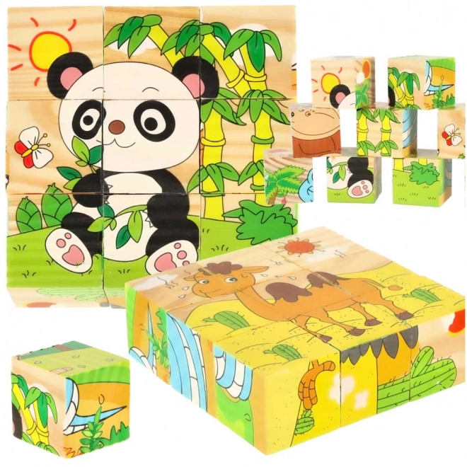 Puzzle en bois Safari 3D