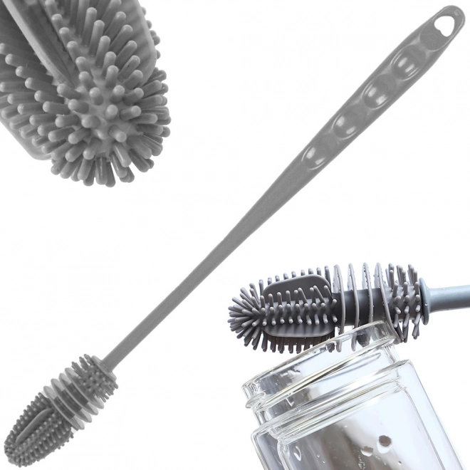 Brosse en silicone pour laver les bouteilles et les verres
