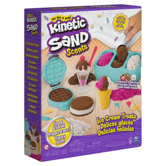 Sable cinétique parfumé glaces en boule