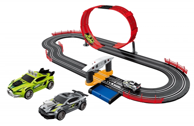 Circuit de voiture avec boucle 560 cm