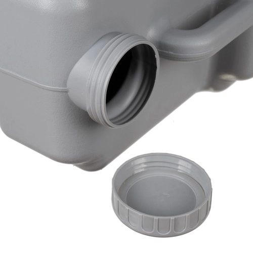 Trizand 24498 Toilette de camping portable 20 + 12 l, grise