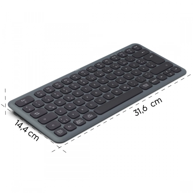 Clavier sans fil Hama WK-500 pour plusieurs appareils noir-gris