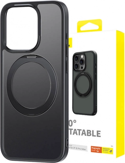 Coque magnétique BASEUS CyberLoop pour iPhone 15 Pro Max – noire