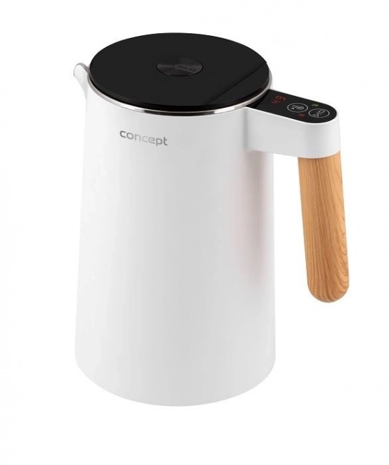 Bouilloire électrique 1,5 L double paroi RK3300 blanche