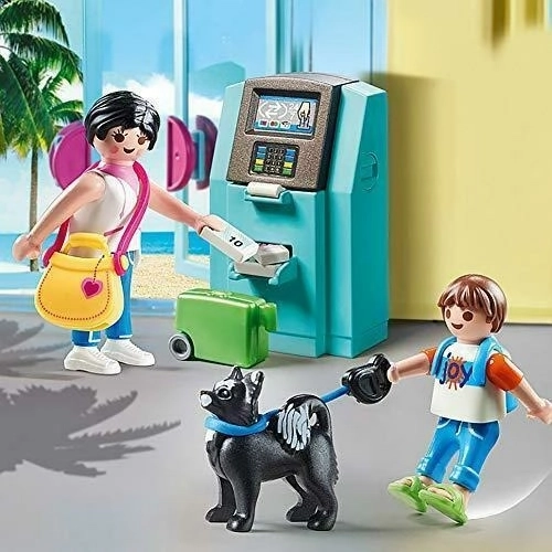 Touriste Playmobil avec distributeur automatique