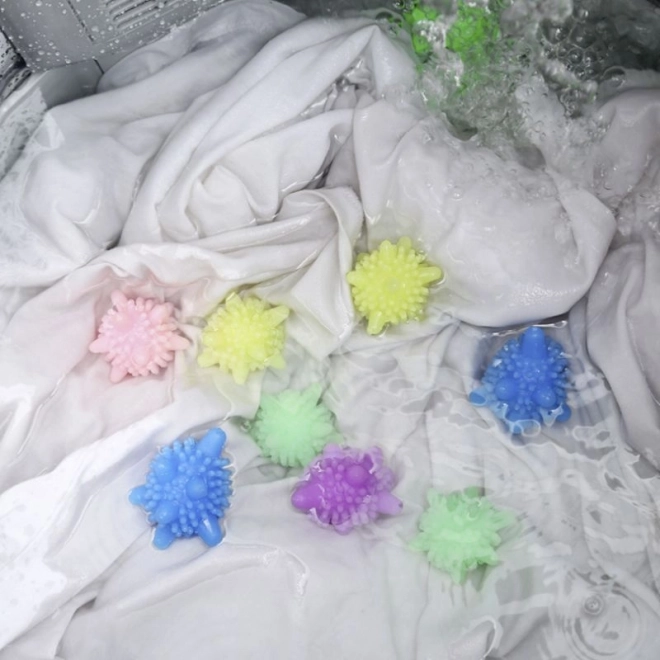 Balles à lessive - adoucissement et séchage des tissus 2pcs - mélange de couleurs