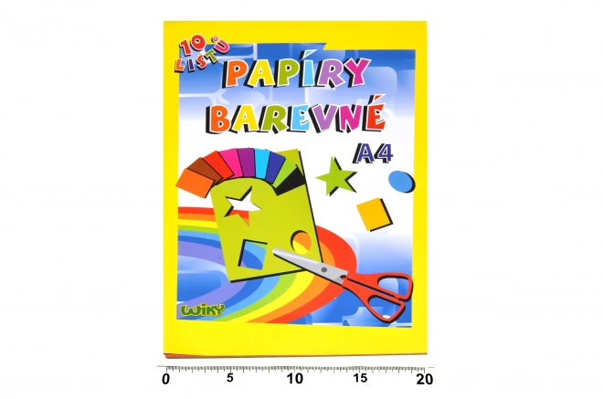 Papiers colorés A4, 10 feuilles, 180g