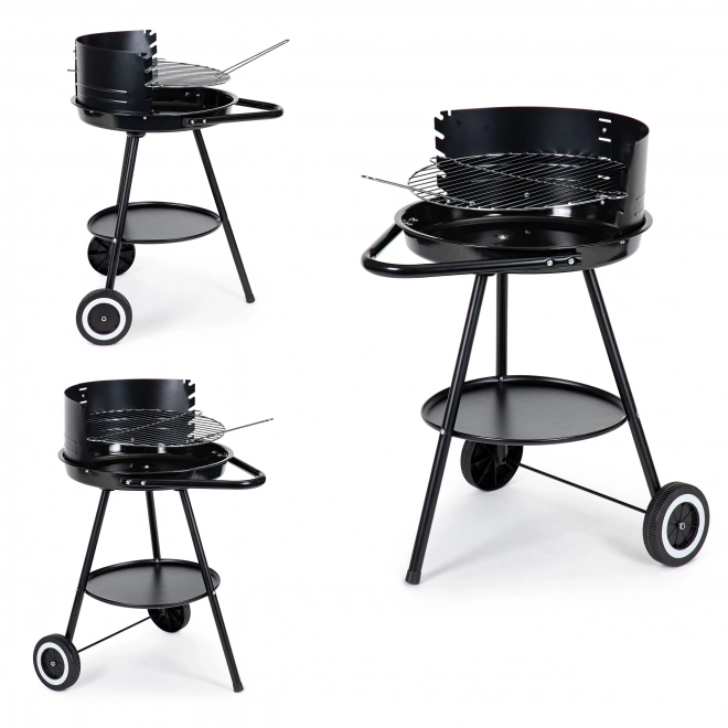 Gril de jardin rond avec hauteur de grille réglable