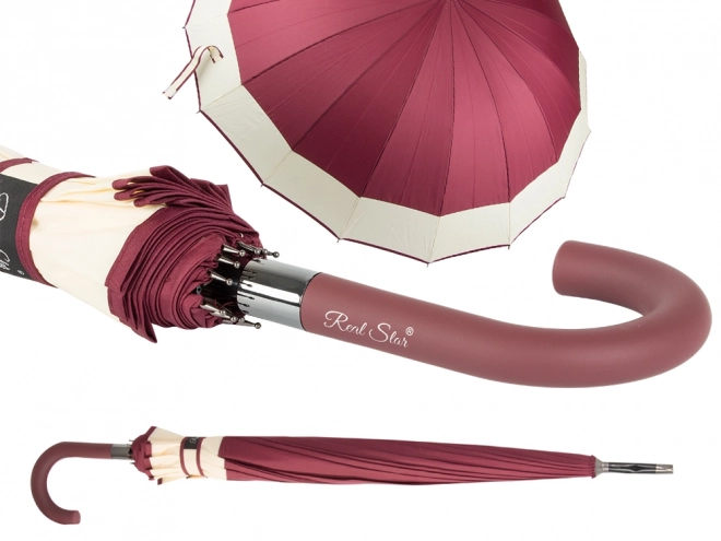 Grand parapluie élégant avec poignée antidérapante